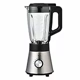HOMCOM Frullatore Elettrico 1000W Multifunzione 4 in 1 con 5 Velocità e 4 Programmi, Smoothie Maker e Tritatutto con Bicchiere da 1.5L