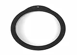 RÖSLE Coperchio salva freschezza in vetro con bordo in silicone, con chiusura ermetica per sigillare ciotole e pentole, lavabili in lavastoviglie, diametro 24 cm
