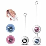 Kegēl Bàll 2 in 1 Palline Per il Pelvico Palline Silicone, 9 Modalità di Massaggio,Remote Controllo, USB Ricaricabile - para Controllo della Vescica ed Esercizi del Pavimento Pelvico per Donna