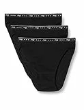 Sloggi 24/7 100 H Tai 3p, Hikini / Tai Slip, Donna, Nero, 48 EU