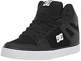 DC Shoes Pure High Top WC Skate Shoes Casual Sneakers, Scarpe da Skateboard Uomo, Nero Nero Bianco, 39 EU