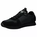 Calvin Klein Jeans Sneakers da Runner Uomo Sock Laceup Nylon-Leather Scarpe Sportive, Nero (Triple Black), 41 EU