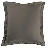 Douceur D'Intérieur - 1640691, Federa Di Guanciale , 63 X 63 Cm , Lit Uni , Unito 57 Fili , Marrone
