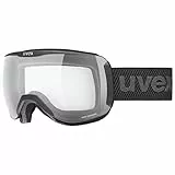 uvex downhill 2100 VP X, occhiali da sci unisex, fotocromatico, polarizzato, black matt/vario-pola, one size