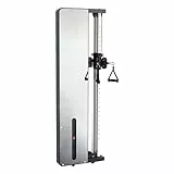GOVITA Stazione Multifunzione ERCOLINA SALVASPAZIO Single Cross Cable con Cavi per CROCI A Cavo Singolo 50KG con Carter di Protezione Integrale con Superficie A Specchio Training Centro/Multi Cable