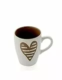 Brandani 55670, mug Batticuore colore tortora in stoneware