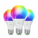 Nanoleaf Matter Essentials 3 Lampadine LED E27 RGBW Smart e Dimmerabile - Luci Led 16M Colori, Matter over Thread, Bluetooth, Funziona con Google Home Apple, Sincronia Musica e Monitor, Casa e Gaming