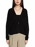 ESPRIT Collection 992EO1I316 Maglione Cardigan, 001/BLACK, M Donna