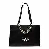 Love Moschino Borsa Pu Nero, BORSA A SPALLA Donna, Nero, Taglia unica
