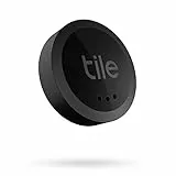 Tile Cercatore di chiavi Bluetooth Sticker (2022), confezione da 1, portata 45 m, inclusa funzione di ricerca nella community, app iOS e Android, compatibile con Alexa e Google Home, nero