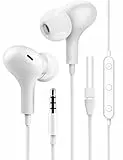 Cuffie 3,5mm con Filo,ACAGET Cuffie in Ear Magnetici Auricolari 3,5mm,Cuffie con Microfono Cancellazione del Rumore per iPhone SE/6S Plus,OPPO A76/A16/A16K,Samsung Galaxy S10/A72/A12,Redmi Note 11Pro