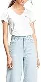 Levi's Perfect Vneck, T-Shirt Donna, Bianco (White + 0002), Medium