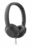 Philips UH201BK/00 Cuffie con Cavo (Pieghevole, Soft Earpad, Micro, Cavo da 1.2 Metri) Nero