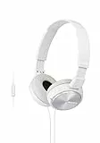 Sony MDR-ZX310AP - Cuffie on-ear con microfono, Bianco