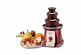 Ariete 2962 Fontana di Cioccolato, Ottimo per Feste e Compleanni, Torre Smontabile in Acciaio Inox, Capacità 500 gr di Cioccolato, 90 W, Rosso
