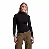 PIECES PCPIPPI LS Rollneck Top Noos BC Maglione, Black, S Donna