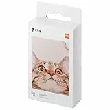 Xiaomi TEJ4019GL - Carta fotografica portatile per stampante, 20 fogli di carta fotografica di alta qualità da 3'