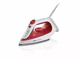 Braun TexStyle 1 SI 1019, Ferro da stiro a Vapore, Rivestimento Antiaderente, Termostato, 25g/min in modalità Turbo, Capacità Serbatoio Acqua 220ml, 1900W, Rosso/bianco