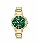 Boss Orologio Analogico Multifunzione al Quarzo da Donna con Cinturino in Acciaio Inossidabile Dorato - 1502679