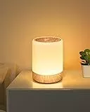 FOMYHEARD Lampada da comodino Touch dimmerabile,256 RGB cambia colore da tavolo a LED calda,2200mAh USB ricaricabile funzione di memoria, luce notturna