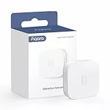 Aqara Sensore di Vibrazioni, Richiede un Hub Aqara, Connessione Zigbee, Mini Rilevatore di Rottura Vetri Wireless per Sistema di Allarme e Domotica Intelligente, Compatibile con Apple HomeKit, IFTTT