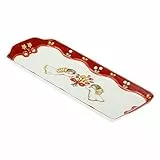 THUN - Vassoio Sweet Christmas - Porcellana - Linea Sweet Christmas - Living, Arredare la Casa - 35,3x19,8 cm