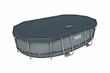 Bestway Copertura per Piscina Ovale Power Steel con Misure 488X305X107CM