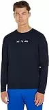 Tommy Hilfiger RWB Hilfiger LS Tee L/S T-Shirt, Desert Sky, L Uomo