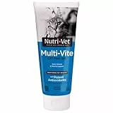 Nutri-Vet Multi-Vite Multivitaminico Paw Gel per Gatti | Supporto Giornaliero di vitamine e minerali | Salmone, Tubo da 3 oz