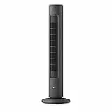 Philips ventilatore a torre Serie 5000, auto-rotante, 105 cm, telecomando, timer, 3 velocità, 3 modalità, 40W, flusso d'aria potente ma silenzioso, adatto all'aromaterapia, grigio scuro (CX5535/11)