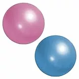 NUWIQ Palla da pilates per ginnastica e yoga, per esercizi di equilibrio aerobica, confezione da 2, Rosa e Blu