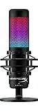 HyperX QuadCast S – Microfono RGB USB con condensatore per PC, PS4 e Mac, Supporto anti urto e vibrazioni, filtro antipop, gaming, streaming, podcast, Twitch, YouTube, Discord