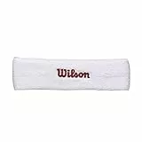 Wilson Fascia da Tennis, in Spugna, Taglia Unica, Bianco