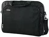Nilox, Notebag 15.6' Essential 2.0, Borsa a Tracolla Porta PC, per PC con Dimensioni da 15,4'' a 16'', con Interni Trapuntati e Due Scomparti Interni, Nero