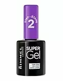 Rimmel London Top Coat Super Gel - Top Coat per Smalto Unghie Effetto Gel a Lunga Durata - Trasparente - 12 ml