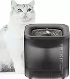 PETKIT CYBERTAIL Fontanella per Gatti, Fontanella per Gatti Senza Fili,25dB Silenziosa,Fontanella per Cani,con Luci A LED,3.0 Aggiornare l'elemento Filtrante,Pompa dell'acqua Senza Fili,1.8 L