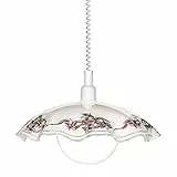 Eglo Vetro Lampadario a Sospensione E27, 60 W, Bianco