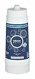GROHE Filtro ai Carboni Attivi, Filtro di ricambio per sistemi GROHE Blue Water per acqua dolce filtrata, riduce calcare e metalli pesanti, capacità fino a 3000 litri, 40547001