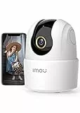 Imou 4MP Telecamera Wi-Fi Interno Videocamera Sorveglianza 2K+, Rilevamento Umano, Audio Bidirezionale, Tracciamento di Movimento con Sirena, Compatibile con Alexa, Rotazione a 360°, 2.4Ghz Ranger 2C
