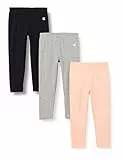 Champion American Classics -C-Logo Regular 3P, Leggings, Bimba 0-24, Nero/Grigio/Rosa, 3 anni