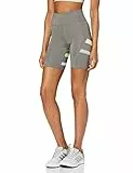 AURIQUE Pantaloncini da Corsa con Banda Laterale Donna, Verde/Verde Salvia, 44