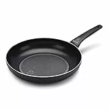 Moneta Recy Padella 30 cm Ricicla 49 Lattine, Net Induction, Nero, Corpo Alluminio 100% Riciclato