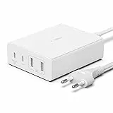 Belkin Stazione di ricarica multi dispositivo USB GaN da 108 W, hub da tavolo per ricarica rapida, 2 USB Type-C, 2 USB-A per iPhone 15, MacBook, Pro, Air, iPad Pro, Air, Samsung Galaxy, Pixel e altri