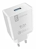 Cellularline | Caricabatterie da Rete | Caricabatterie da rete adattivo 18W con cavo USB-C