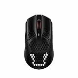 HyperX Pulsefire Haste – Mouse per il gaming wireless – leggero, 61g, Autonomia della batteria di 100 ore, Wireless da 2,4Ghz, Struttura a nido d'ape, Design esagonale – Nero/Rosso