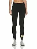 PUMA Ess+ Metallic Leggings Collant, Nero, L Donna