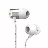 House Of Marley Uplift 2 Cuffie Auricolari In ear con Cavo, Microfono Integrato, Auricolari con Filo in Tessuto Anti-Aggrovigliamento, Gommini in Gel da 3 Dimensioni, Custodia, Bianco