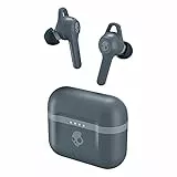 Skullcandy Auricolari In-Ear Bluetooth Indy Evo con Microfono, True Wireless, Resistenti A Sudore, Acqua E Polvere, Fino A 30 Ore Di Autonomia Totale - Grigio