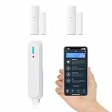 AGSHOME Sistema di Allarme Casa Senza Fili, sistema di sicurezza intelligente, kit di allarme 3 pezzi con APP, compatibile con Alexa, espandibile per casa, camper, garage, ufficio