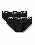 Emporio Armani Underwear 2-Pack Brief Essential Monogram, Boxer Brief Uomo, Nero, L